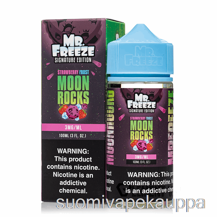 Vape Box Moonrocks - Mansikka Pakkasta - Mr Freeze - 100ml 3mg